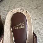 WOMEN'S DANSKO BROWN LEATHER CRISS CROSS STRAP WEDGE SANDALS 38/ 7.5-8 — photo 8