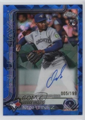 2025 Topps Chrome Sapphire Rookie 5/199 Orelvis Martinez #RA-OM Auto RC 0f5t