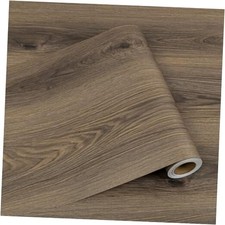 Peel and Stick Floor Tiles: 11.8" x 138" 11.8x137.8 inch Elegant Brown