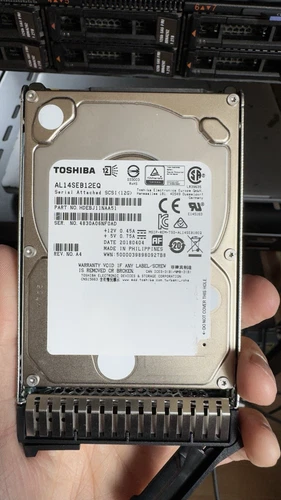 Toshiba 1.2TB 10K 12Gbps 128MB 2.5" SAS HDD Server Hard Disk AL14SEB12EQ + caddy