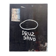 Jean Michel Basquiat Style Painting On Canvas 20&rdquo; X 16&rdquo; September 2005 Germ