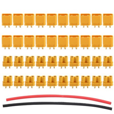 Amass 20 Pairs XT30U (XT30 Upgrade) Male Female Bullet Connectors Power Plugs...