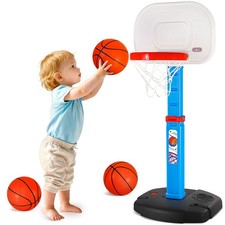 Adjustable Toddler Basketball Hoop for Ages 1-3  Indoor Outdoor Play