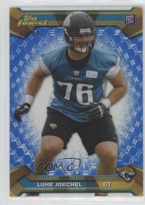 2013 Topps Finest Blue Refractor 45/99 Luke Joeckel #126 Rookie RC e6p