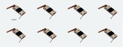 Esu 50707 Radkontakt Stromabnehmer für Innenbeleuchtung H0 + N, 8 Stück, NEU OVP