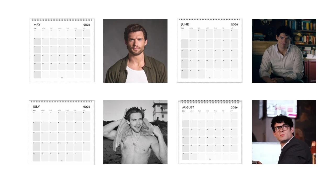 2026 David Corenswet Calendar, Superhero Inspired Celebrity Fan Gift