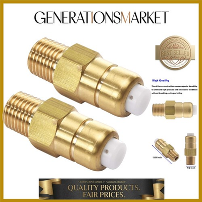 #ad Thermal Release Valve for Pressure Washer Pump 1 4 Inch NPT 2 Pack $23.99