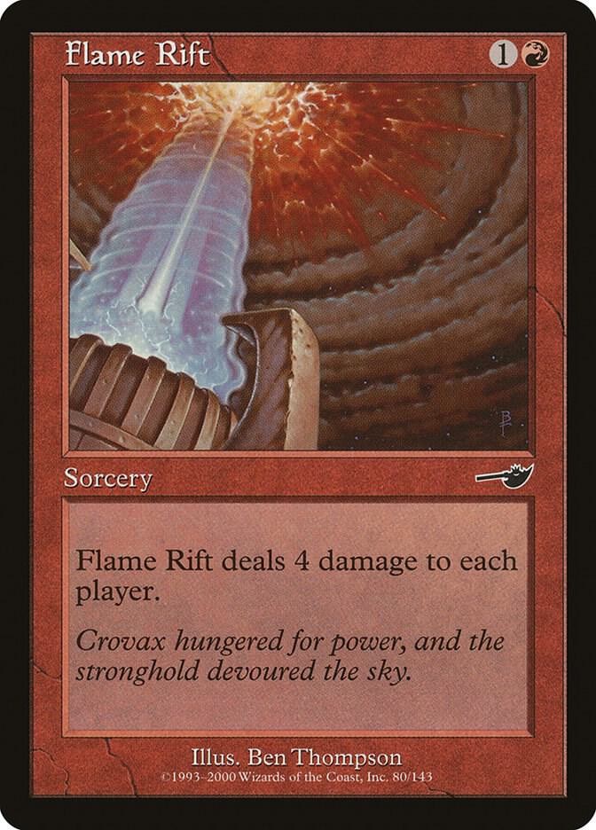 Flame Rift 80 Common Nemesis Magic: The Gathering Lightly Played