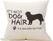 Mancheng-zi Golden Retriever Gifts - Reserved for The Dog Pillow Cover White2