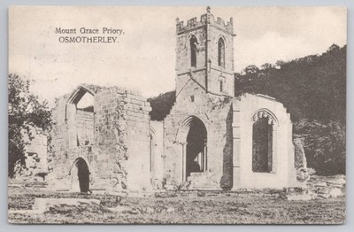 Gedruckt Osmotherley North Yorkshire Mount Grace Priorat Ruinen 1906 Thompson