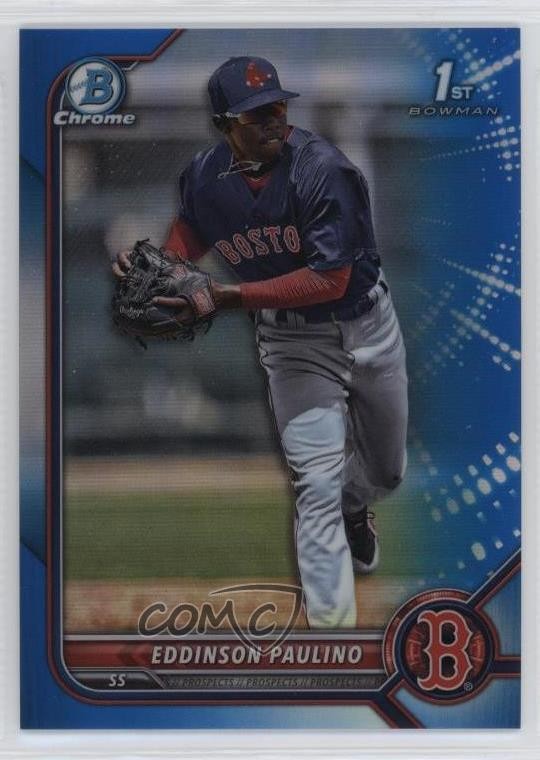 2022 Bowman Chrome Prospects Blue Refractor /150 Eddinson Paulino #BCP-175 04xc