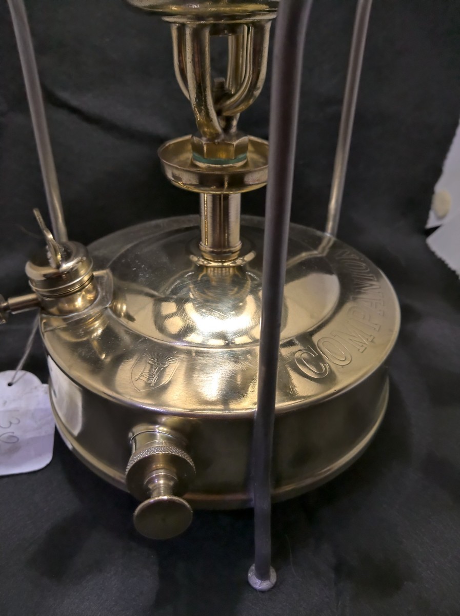 Réchaud à Pétrole Vintage Companion (Primus) N°5, Laiton Et Acier, Restauré - Fonctionnel