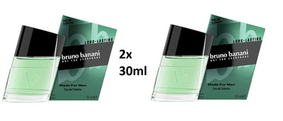 2x Bruno Banani Made for Men Eau De Toilette Spray Eau Aromatisch-fruchtig 30ml