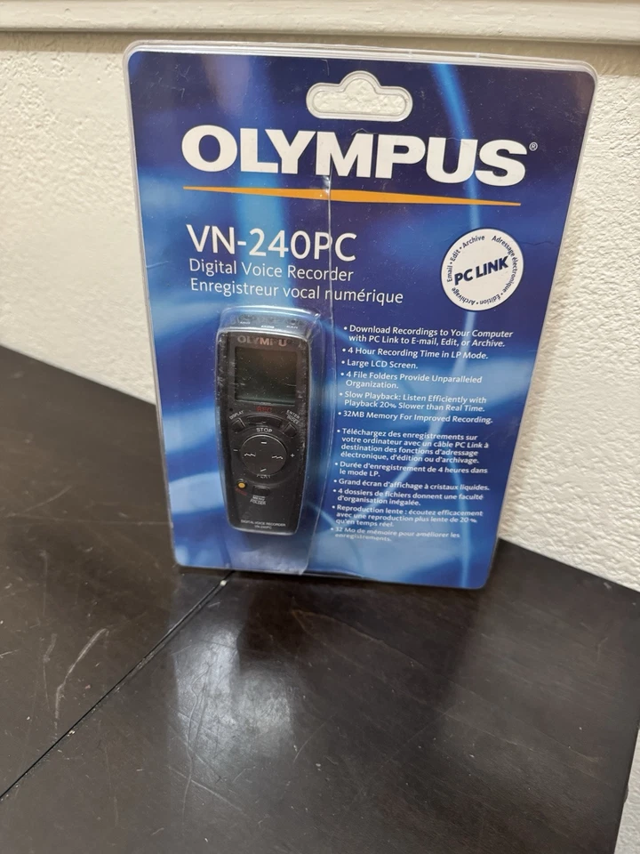 Olympus VN-240 (32 MB, 4 Hours) Handheld Digital Voice Recorder - Image 4 of 4