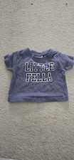 Baby Grey Little Fella Tshirt 3 To 6 Months