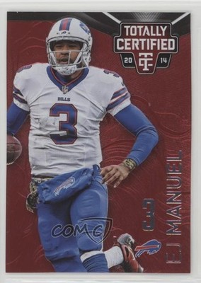 2014 Panini Totally Certified Platinum Red 5/100 EJ Manuel #11 7m3