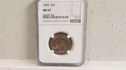 1965 Washington Quarter NGC MS67