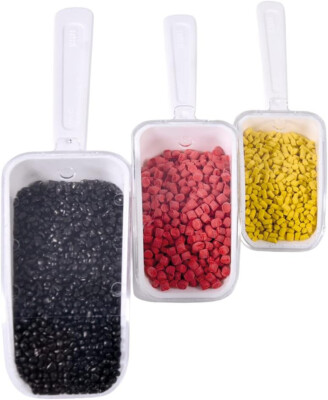 ISOLAB - (3er Pack - 25/50-100 ml) Mittlerer Messlöffel, Dosierlöffel,