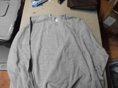 BRAND NEW Badger Men's HEAVYWEIGHT Crew Sweatshirt GRAY IN COLOR