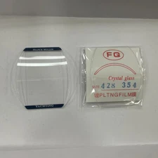 Typing Edge/Regular Clear Crystal Glass Cover 42.8*35.4 For Frank FM-V45 Watch