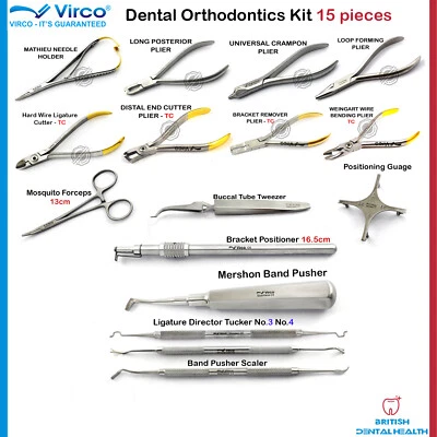 Kieferorthopädie Zahn Set Up Zahnarzt Zahnartzt Pflege Instrumente Ortho Basic - Bild 1 von 4