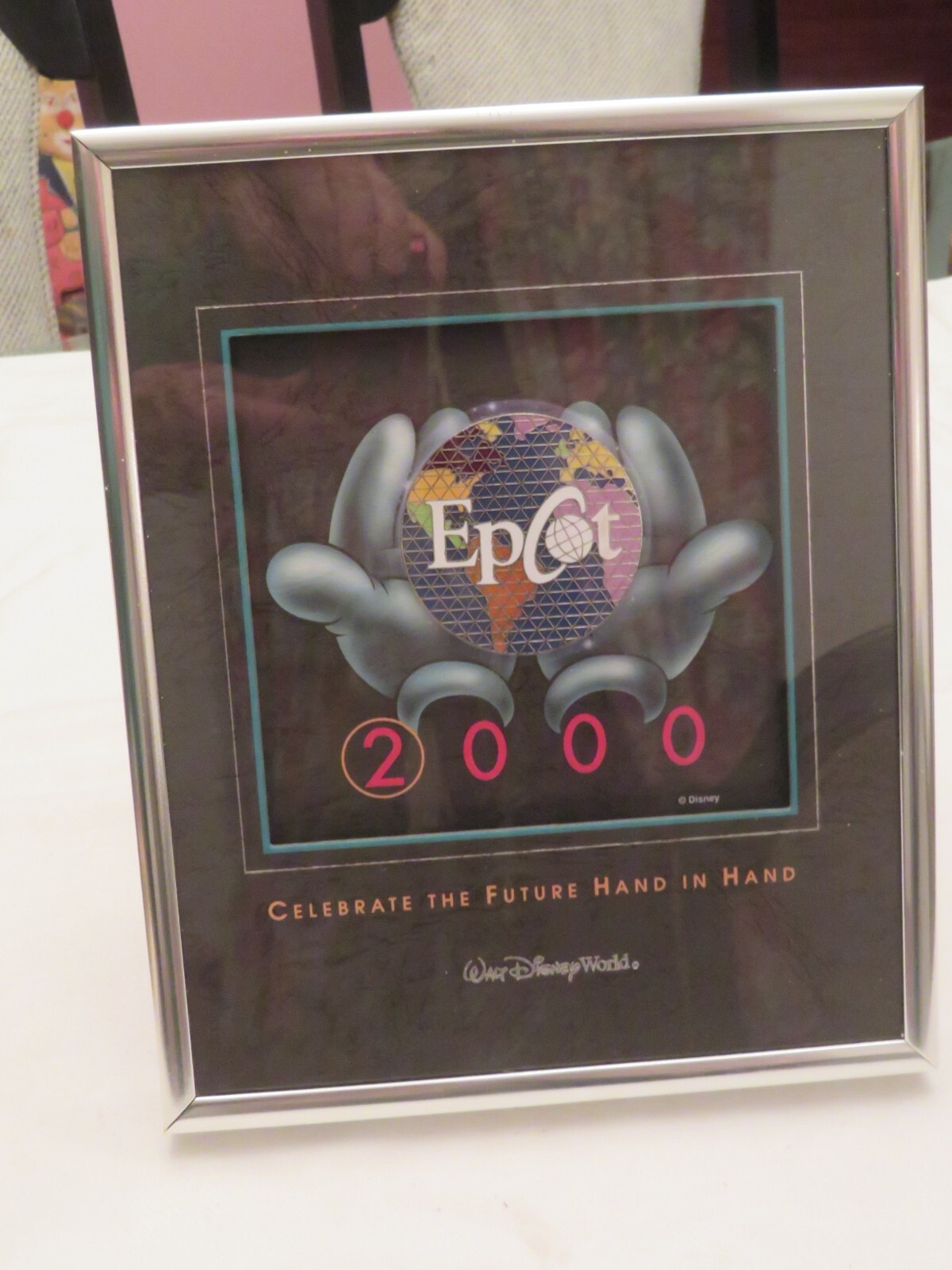 Disney Epcot Millenium Framed Art 2000 Epcot token Limited Edition
