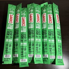 Chomps Grass-Fed No Sugar Jalapeno Beef Jerky Sticks 1.15oz 8 Count Exp 10/2025