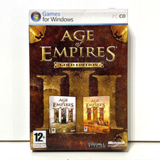 Age Of Empires Gold Edition PC CD Video Game Age Of Empires III + The War Chiefs