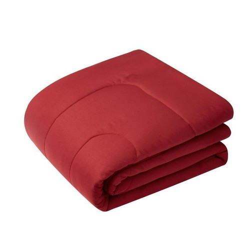 7-Piece Red Reversible Bedding Set Queen Size Sheets Shams Pillowcases Comforter - Picture 6 of 7