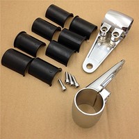 Motorcycle Chrome Billet Aluminum Headlight Fork Mounting Brackets For 35mm 3... on sale Motorcycle Chrome Billet Aluminum Headlight Fork Mounting Brackets For 35mm 3... on sale