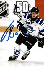Theo Rochette Signed Auto 4x6 Photo Chicoutimi Sagueneens / NHL Draft 2020 #3