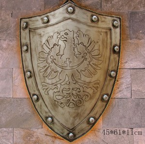 Archaize Roman Warrior Shield Medieval Cavalryman Shield Hanging Ornaments A-3