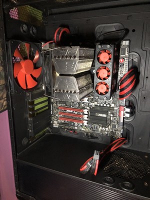 High End PC - Big Tower Gaming Computer - Full Steel / Carbon + Cable Modding