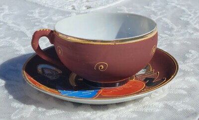 UNIQUE!!! Vintage MARUKU China Made in Japan TEACUP & SAUCER