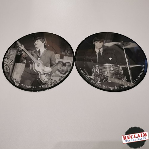 the beatles interview picture disc collection 7" 4 x picture vinyl record VG - Picture 5 of 7