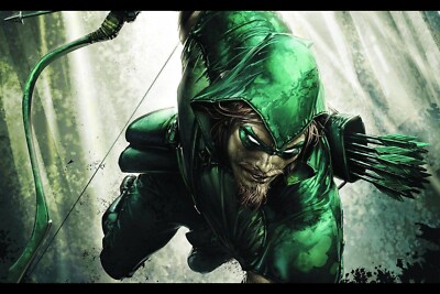 Green Arrow (Oliver Queen) Poster: Available in 16''x24'', 20''x30'', 24''x36'' Sizes
