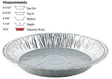 Handi-Foil 9 Aluminum Foil Pie Pan Extra-Deep...