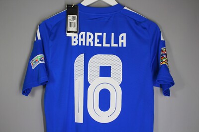 イタリア代表ジャージ BARELLA 18 M 2024-25 Italy Home Shirt Barella #18