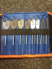 8 piece flat wood drill bit set WFKIT