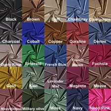 Satin Royal Stretch Fabric - Shiny Bridal Prom Dress Costume Sewing Fabric