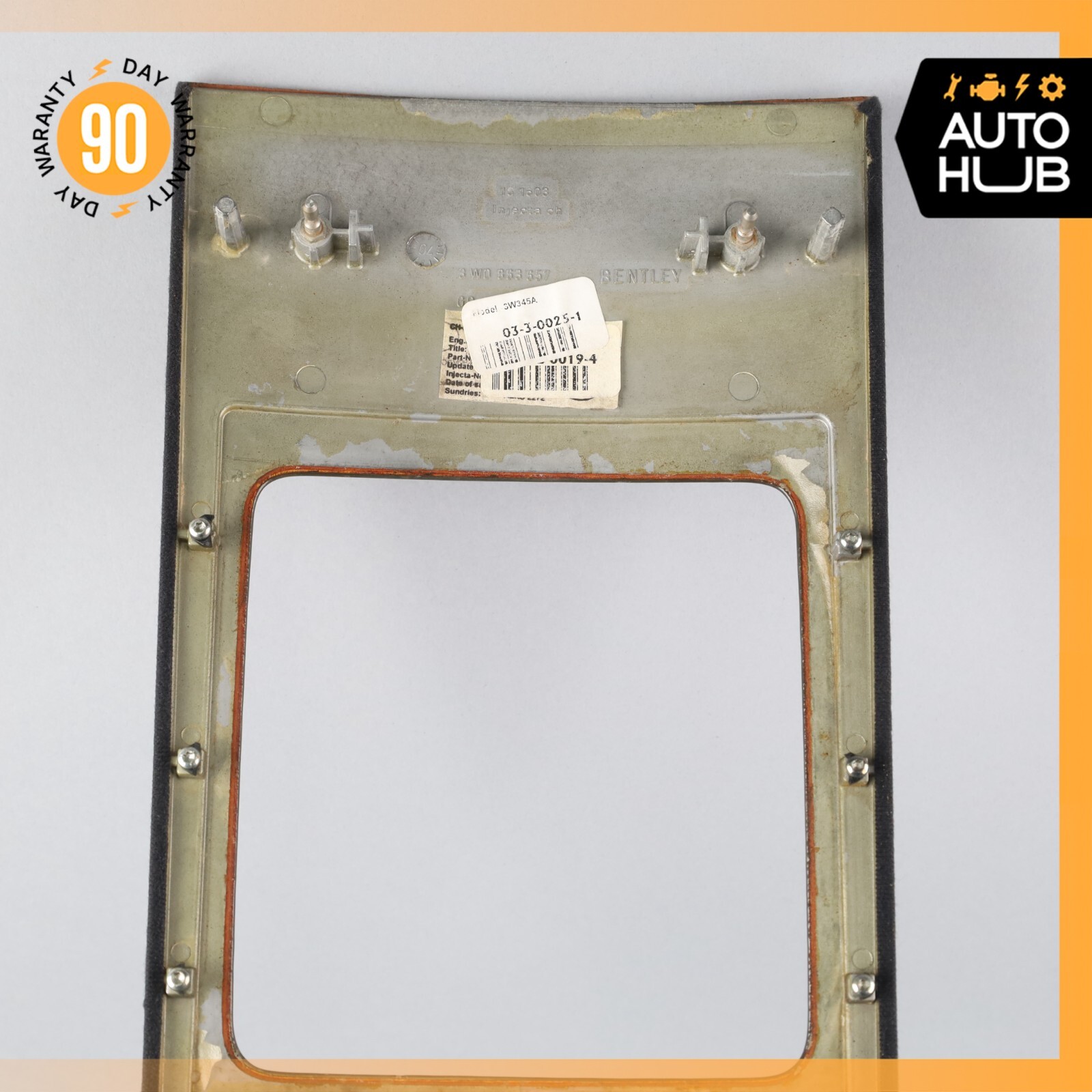 03-17 Bentley Continental GT Coupe Rear Center Console Bezel A/C Vent Trim OEM