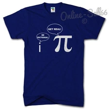 Get Real be Rational Funny Geek Nerd Tshirt Gamer T Shirt Maths Teacher Present 