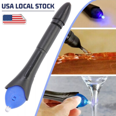 Quick 5 Second Fix UV Light Plastic Welding Repair Tool Glue Refill Liquid USA
