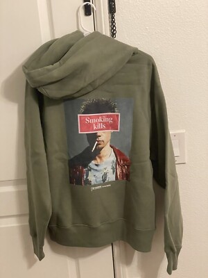 FR2 Fight Club Smoker Smoking Kills Hoodie Olive Size M Men's Tops