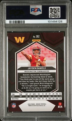 🔥🔥🔥PSA 10🔥🔥🔥2024 Panini Mosaic Jayden Daniels Rookie