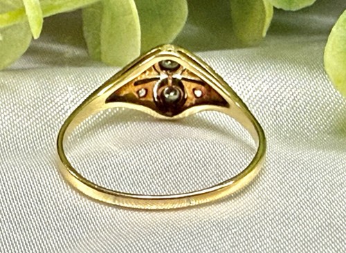 traumhafter Art-Déco Diamant Ring in 750er Gelb/Weißgold 0,2 ct Gr. 57 - Bild 12 von 14