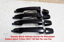 Mitsubishi Pajero Sport Triton 2017-20 Black Doors Handle Athlete Series Set