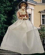 VTG 12 Irish Linen Open Work by Hand Bordered Handkerchief Hanky Tag Missing