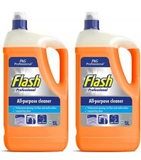 2 x 5L Flash Professional All Purpose Cleaner Floor Clean LIGHT CITRUS 3.49 per litre