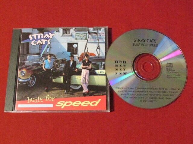 STRAY CATS BUILT FOR SPEED 1982 EMI CD CDP-546103 80s ROCKABILLY LIKE NEW OOP